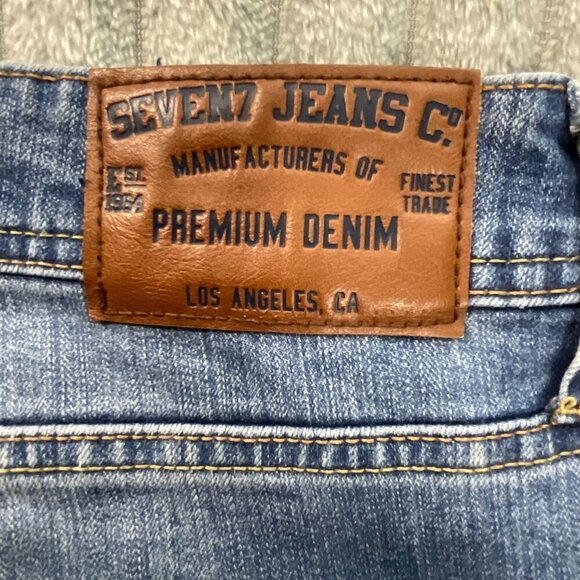 Seven7 Jeans Mens 38 Straight Fit Denim Stretch Workwear Preppy Western 38x30 - Picture 9 of 10